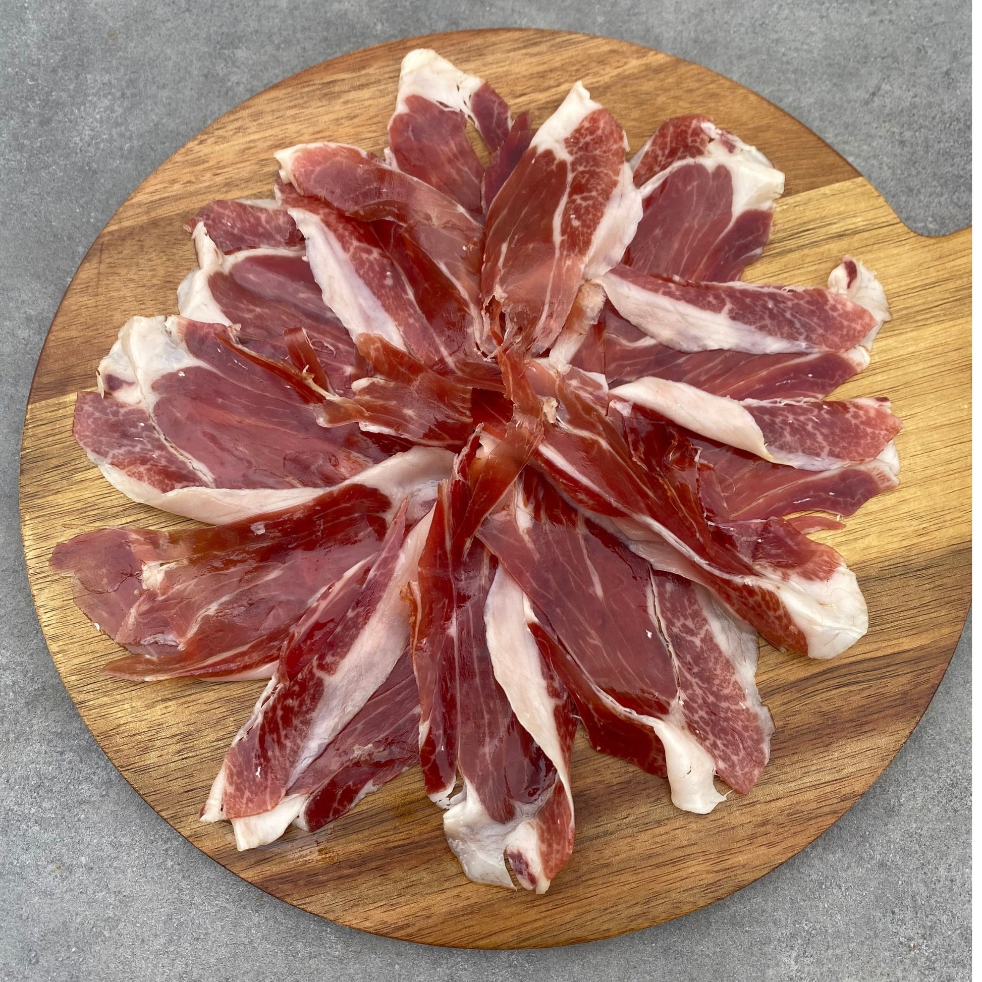 La tortilla de Fani jamón de cebo ibérico tranché sous-vide